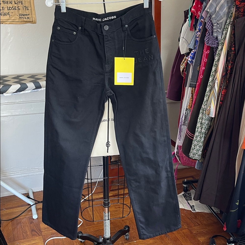 NWT Marc Jacobs black straight leg women’s jeans